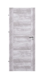 Полотно межкомнатной двери Domoletti KAMIRA, левосторонняя, серый, 203.5 x 74.4 x 4 см