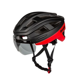 Шлемы велосипедиста универсальный Beaster BS824BL, черный/красный, L