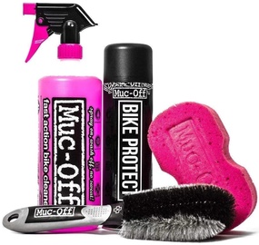 Комплект Muc-off Essential Kit MU-KIT-09361, пластик/пена, черный/розовый, 4 шт.