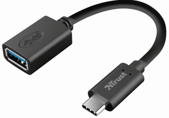 Adapteris Trust, USB 3.0/USB-C, juoda