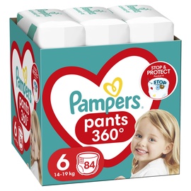 Autiņbiksītes - apakšbiksītes Pampers Pants, 6 izmērs, 84 gab.