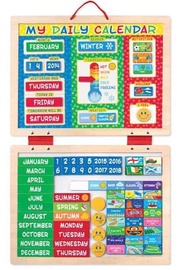 Rotaļlieta Melissa & Doug My Magnetic Daily Calendar 9253, 80 gab.