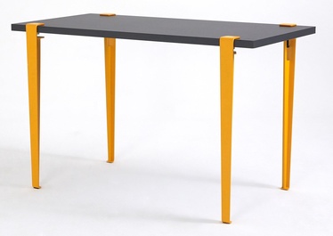 Kosmētikas galds Kalune Design Elaea 631LGG1133, dzeltena/antracīta, 90 cm x 45 cm x 75 cm