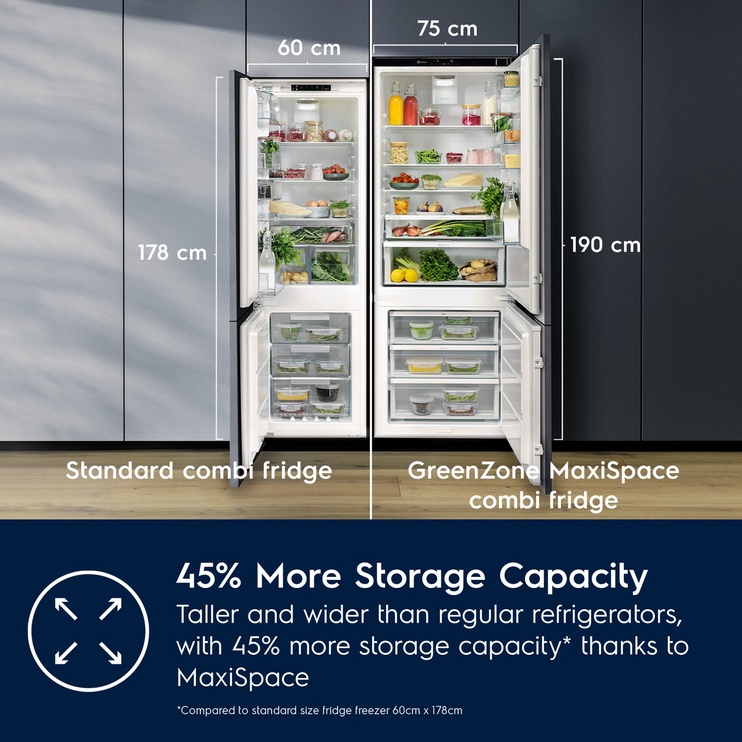 Iebūvējams ledusskapis saldētava apakšā Electrolux ECB7TE70S