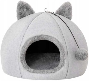 Домик для животных Doggy Kitty Head, серый, 450 мм x 450 мм