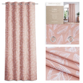 Ночные шторы AmeliaHome Calm, светло-розовый, 140 см x 250 см