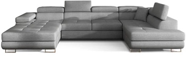 Stūra dīvāns Rodrigo Cover 87, pelēka, labais, 202 x 345 x 90 cm