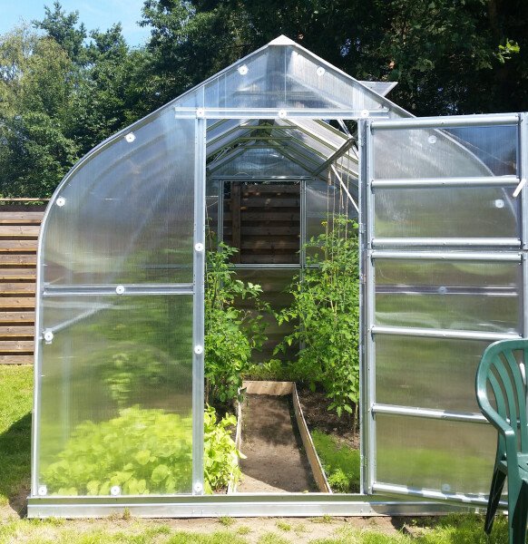Siltumnīca Klasika Standart, polikarbonāts, 12 x 2.5 m, 4 mm