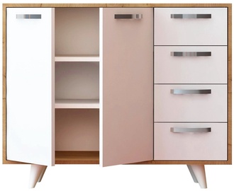 Шкафчики Kalune Design Waga, белый/дубовый, 100 см x 35 см x 82 см