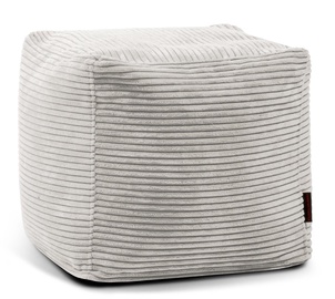 Pufs Pušku Pušku Pouf Up! Waves, balta, 45 cm x 45 cm x 40 cm