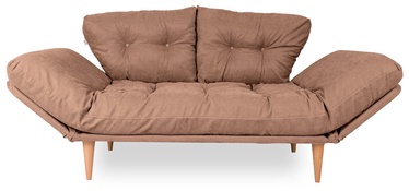 Dīvāns-gulta Hanah Home 3-Seat Nina Daybed GR102, gaiši brūna, 120 x 60 cm x 40 cm