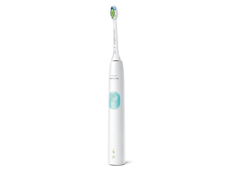 Elektriskā zobu birste Philips Sonicare ProtectiveClean 4300 HX6807/35, balta/zaļa
