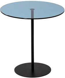Журнальный столик Kalune Design Chill-Out, синий/черный, 50 см x 50 см x 50 см