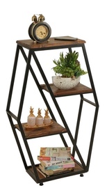Журнальные столики Kalune Design 1049-1, коричневый/черный, 25 см x 38 см x 90 см