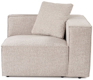 Moduļu dīvāna elements Hanah Home Lora R1, brūna, labais, 110 x 108 cm x 65 cm