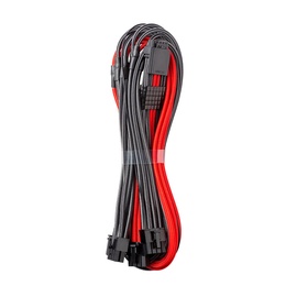 Kaabel Cablemod 12VHPWR 16-pin 12VHPWR PCIe 5.0, PCIe 8-pin, 0.6 m, must/punane