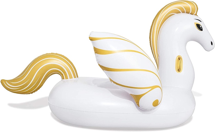 Piepūšamais plosts Bestway Luxury Pegasus, zelta/balta, 150 cm x 231 cm