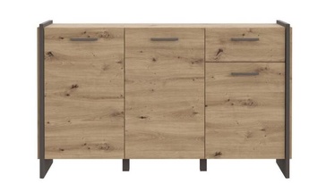 Комод Forte Flash 233, коричневый, 41.3 x 141.8 см x 86.1 см