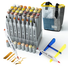 Vildikad Arrtx Marker Pens, kahepoolsed, 40 tk