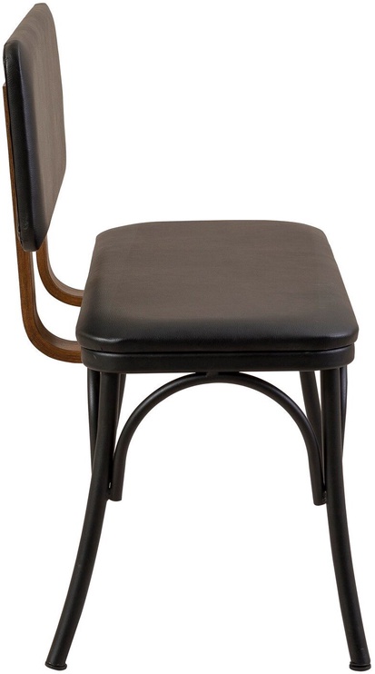 Ēdamistabas komplekts Kalune Design OLV-SA-TK14, melns/brūns