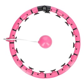 Hula hoop vingrošanas riņķi FH07, 520 mm, 0.32 kg, rozā
