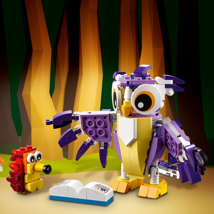 Konstruktors LEGO® Creator 3 v 1 Fantāzijas meža būtnes 31125