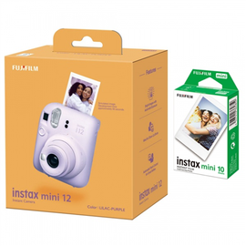 Моментальный фотоаппарат Fujifilm Instax Mini 12 + Instax Mini Glossy 10pcs, фиолетовый