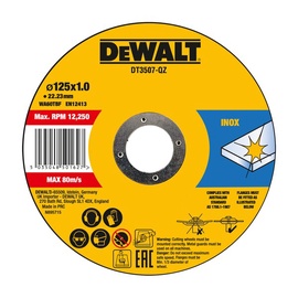 Lõikeketas Dewalt DT3507-QZ, 125 mm x 1 mm x 22.23 mm