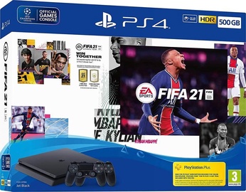 Игровая консоль Sony PlayStation 4 Slim, USB 3.0 / HDMI / Ethernet LAN (RJ-45) / 3.5 mm (AUX) / Bluetooth / Wi-Fi / Optical S/PDIF, 500 GB