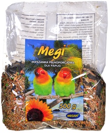 Sausa pārtika Megan Megi, vidējiem papagaiļiem, 0.500 kg