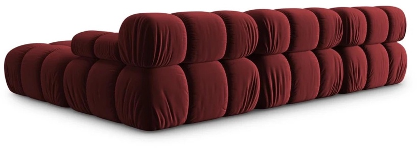 Mooduldiivan Micadoni Home Bellis, tumepunane, 282 x 188 cm x 63 cm