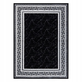 Ковровая дорожка Hakano Mosse Frame, черный/серый, 250 см x 70 см