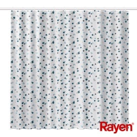 Vannas istabas aizkars Rayen, zila/balta, 1800 mm x 2000 mm