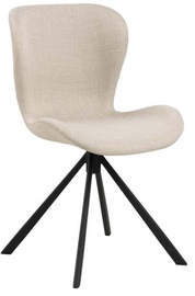Ēdamistabas krēsls Batilda A1 Basel 24 0000100721, melna/bēša, 53 cm x 46.5 cm x 81 cm