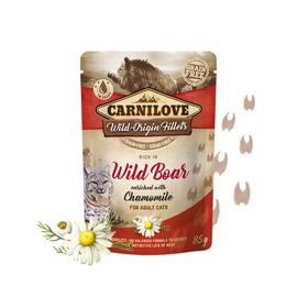 Kassi märgtoit Carnilove Cat Pouch Wild Boar Chamomile