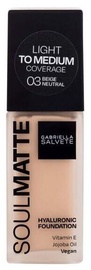 Tonālais krēms Gabriella Salvete Soulmatte 03 Neutral Beige, 30 ml