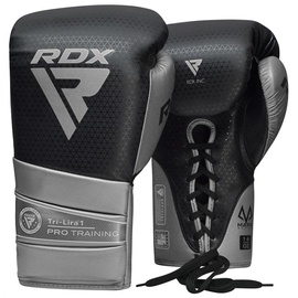 Боксерские перчатки RDX Tri-Lira 1 BGM-PTTL1S, серебристый, 14 oz