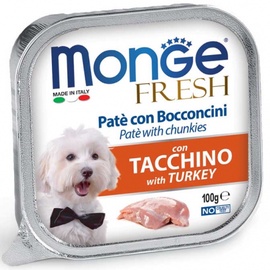 Влажный корм для собак Monge Fresh, индюшатина, 0.1 кг