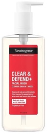 Attīrošs sejas gēls sievietēm Neutrogena Clear & Defend, 200 ml
