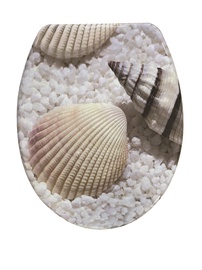 Tualetes vāks Domoletti YHUF-M01(T056), balta/smilškrāsas, 44.7 cm x 37.6 cm