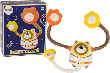 Vonios žaislas Lean Toys Cosmonaut Bear 11505, ruda/balta