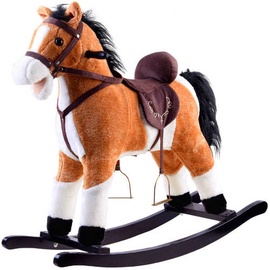 Supamas arkliukas Horse ZA0052, medinis, pliušas