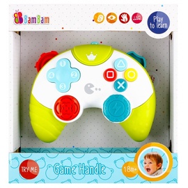 Interaktyvus žaislas BamBam Game Handle HE0531, 12 cm, balta/žalia