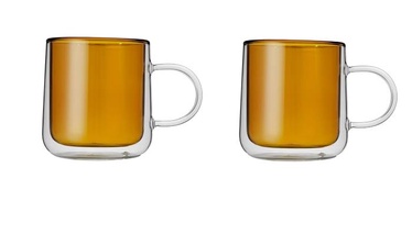 Klaaside komplekt Amber, borosilikaatklaas, 0.250 l, 2 tk
