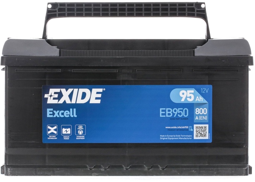 Aku Exide Excell EB950, 12 V, 95 Ah, 800 A