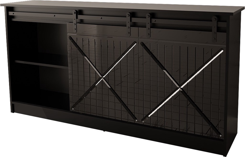 Kapp Cama Meble Granero, must, 160 cm x 35 cm x 80 cm
