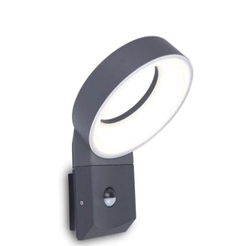 Светильник Lutec Meridian, 16Вт, LED, IP54, aнтрацит, 17.7 см x 26.6 см