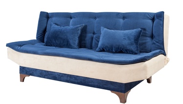 Dīvāngulta Hanah Home Kelebek, zila/krēmkrāsa, 85 x 190 cm x 85 cm