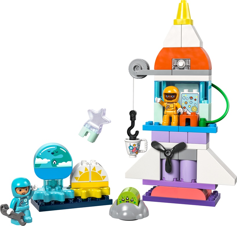Konstruktors LEGO® DUPLO® Trīs vienā Kosmosa kuģa piedzīvojums 10422