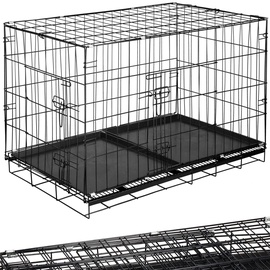 Клетка для собаки Springos PA1016, 60 x 100 x 70 см, пластик/металл